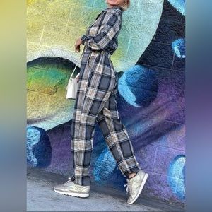 Plaid Jumpsuit